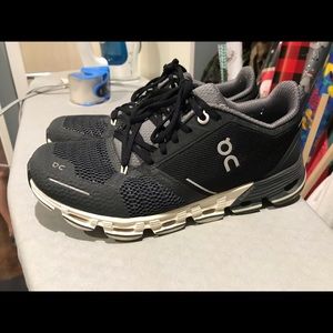 On cloud cloudflyer size 6.5 charcoal grey